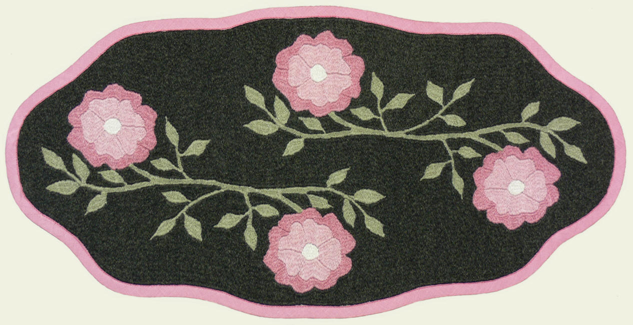 Helga Flegerbein - Deckchen mit Rosen