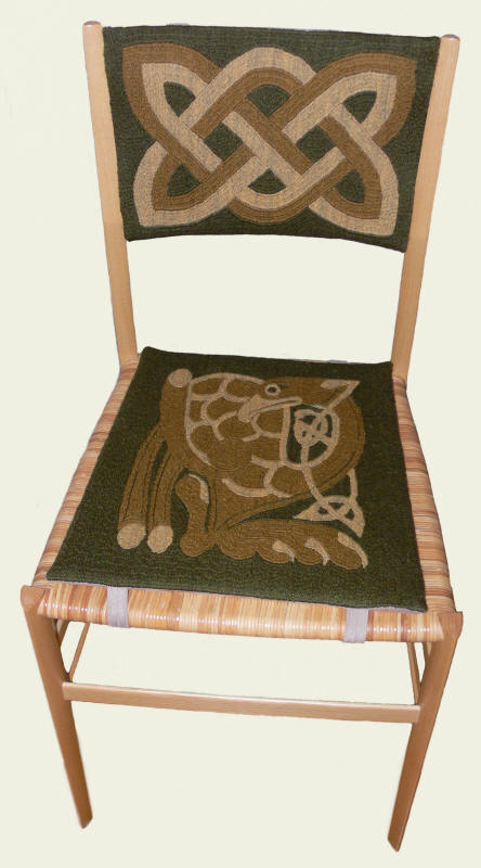 Helga Flegerbein Sitz- und Rücken-Auflage für einen Stuhl