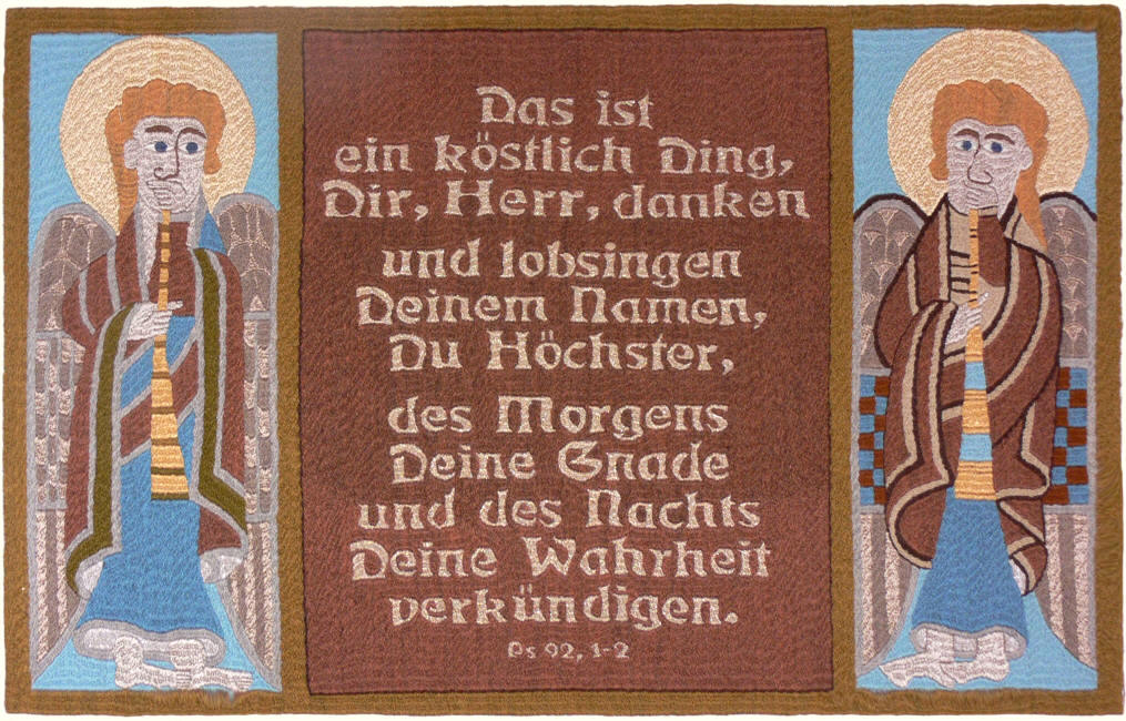 Elke Hirschler - Zwei Engel, den Herrn verherrlichend.