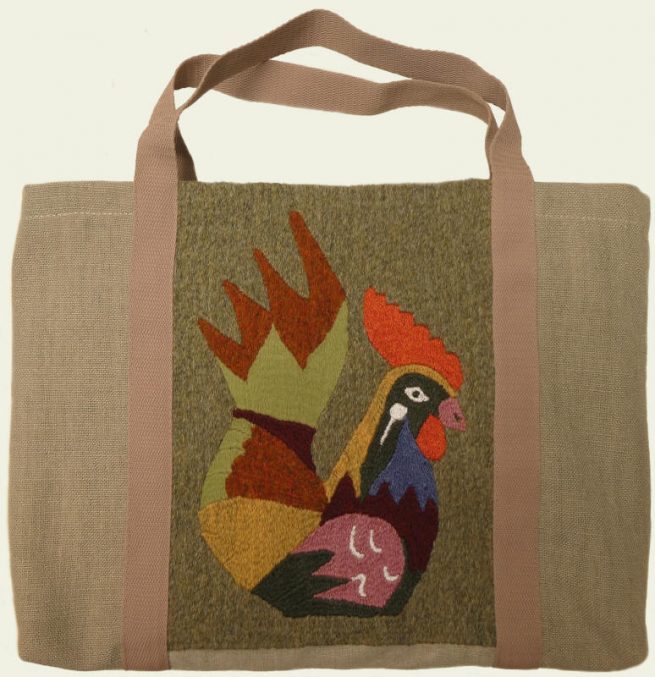 Helga Flegerbein - Die Gockel-Pfau-Tasche